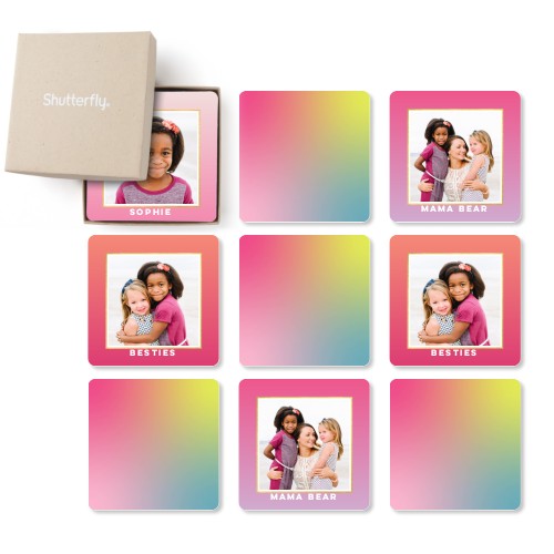 Ombre Colors Memory Game, glossy, Pink