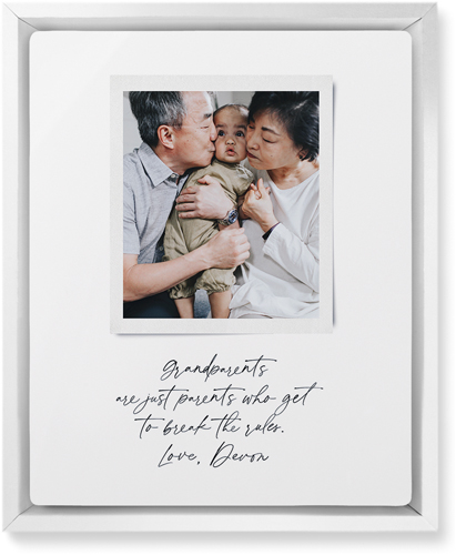 Sentimental Note Wall Art, White, Single piece, Metal, 8x10, Glossy, White