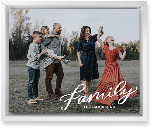 Family Letters Wall Art, White, Single piece, Metal, 8x10, Glossy, White