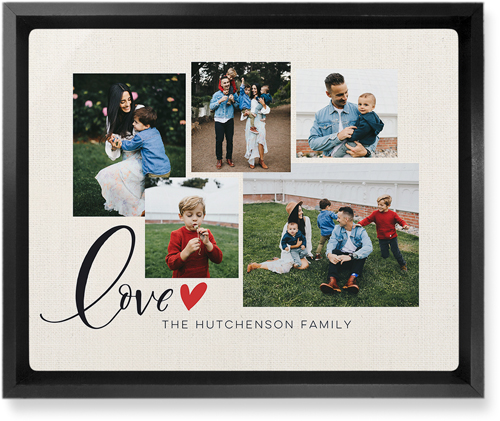 Just Hearts Wall Art, Black, Single piece, Metal, 8x10, Glossy, Beige, antique white