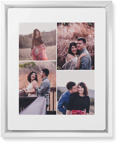 Four Winds Wall Art, White, Single piece, Metal, 8x10, Matte, White, white