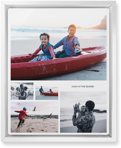 Hero Collage Portrait Wall Art, White, Single piece, Metal, 8x10, Matte, Multicolor, multi