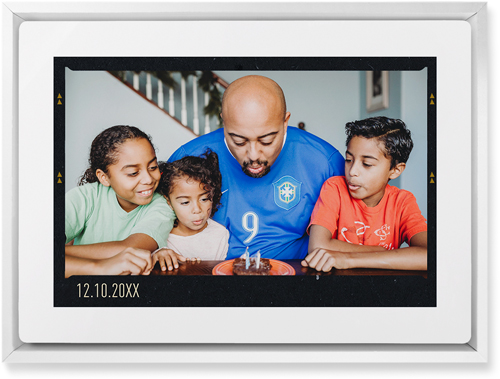 Film Frame Wall Art, White, Single piece, Metal, 10x14, Matte, White, white