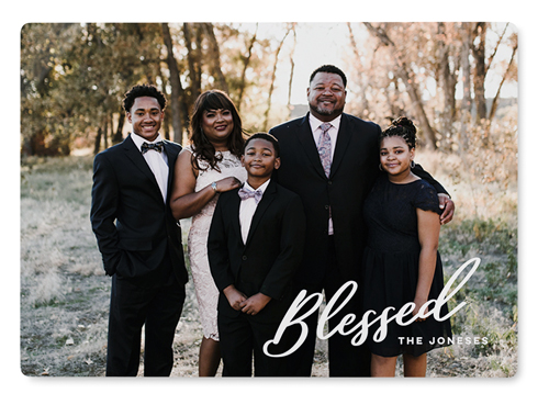 Blessed Letters Wall Art, No Frame, Single piece, Metal, 10x14, Glossy, White, white