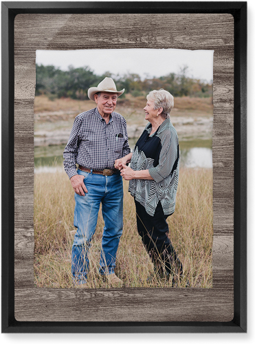 Countryside Portrait Wall Art, Black, Single piece, Metal, 10x14, Glossy, Brown, wood