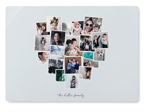 Heart Strings Wall Art, No Frame, Single piece, Metal, 10x14, Glossy, Gray, air