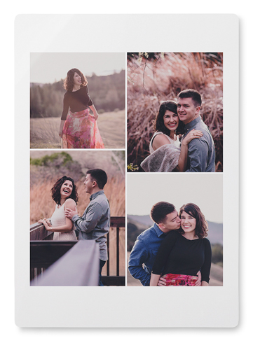 Four Winds Wall Art, No Frame, Single piece, Metal, 10x14, Glossy, White, white