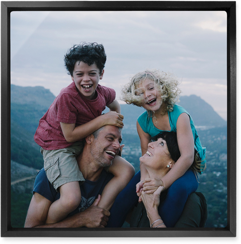 Photo Gallery Wall Art, Black, Single piece, Metal, 12x12, Matte, Multicolor