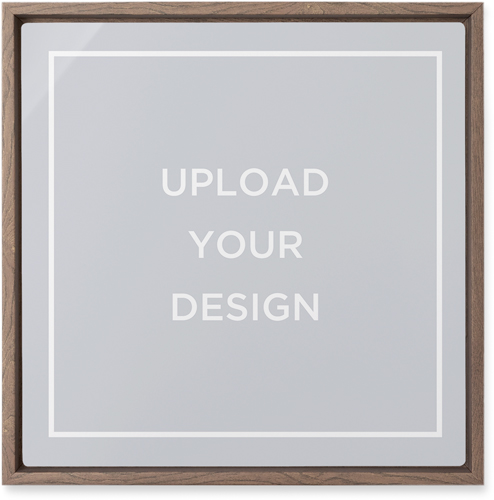 Upload Your Own Design Wall Art, Walnut, Single piece, Metal, 12x12, Glossy, Multicolor