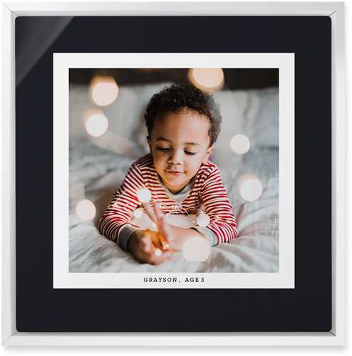 Frame Up Wall Art, White, Single piece, Metal, 12x12, Matte, Gray