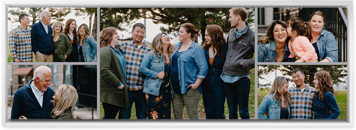 Gallery of Five Pano Wall Art, White, Single piece, Metal, 12x36, Glossy, Multicolor, multi