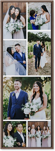 Gallery of Seven Pano Wall Art, Walnut, Single piece, Metal, 12x36, Matte, Multicolor, multi