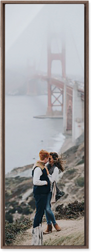 Photo Gallery Portrait Wall Art, Walnut, Single piece, Metal, 12x36, Glossy, Multicolor