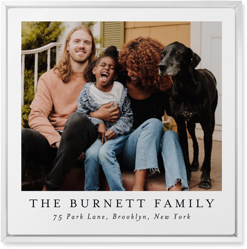 Gallery of One Landscape Wall Art, White, Single piece, Metal, 16x16, Glossy, Multicolor, multi