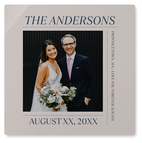 Editorial Snapshot Wall Art, No Frame, Single piece, Metal, 16x16, Glossy, Beige, elderflower