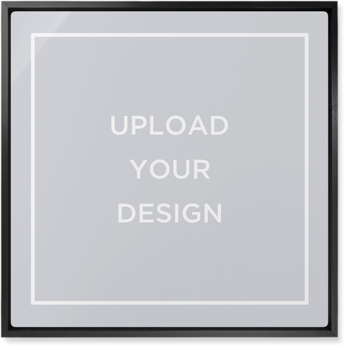 Upload Your Own Design Landscape Wall Art, Black, Single piece, Metal, 16x16, Glossy, Multicolor