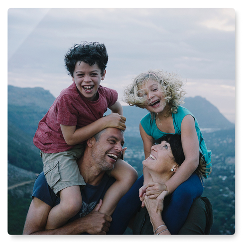 Photo Gallery Wall Art, No Frame, Single piece, Metal, 16x16, Glossy, Multicolor, multi