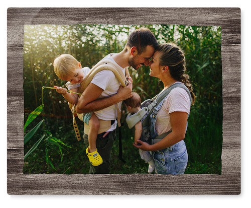 Countryside Wall Art, No Frame, Single piece, Metal, 16x20, Matte, Brown, wood