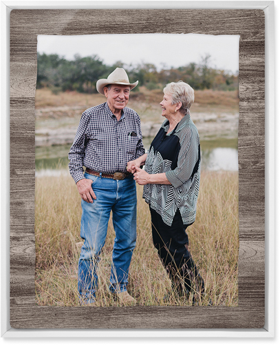 Countryside Portrait Wall Art, White, Single piece, Metal, 16x20, Glossy, Brown