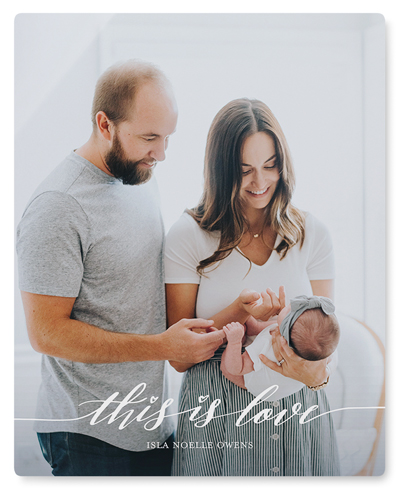 Love Is Portrait Wall Art, No Frame, Single piece, Metal, 16x20, Matte, White