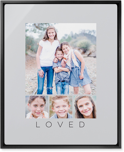 Four Real Wall Art, Black, Single piece, Metal, 16x20, Matte, Gray