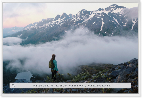 Travel Banner Wall Art, White, Single piece, Metal, 20x30, Matte, White, white