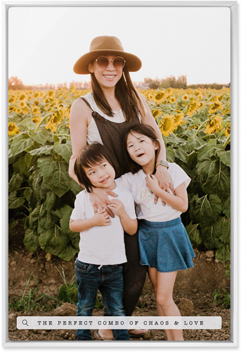 Family Banner Wall Art, White, Single piece, Metal, 20x30, Matte, White, white