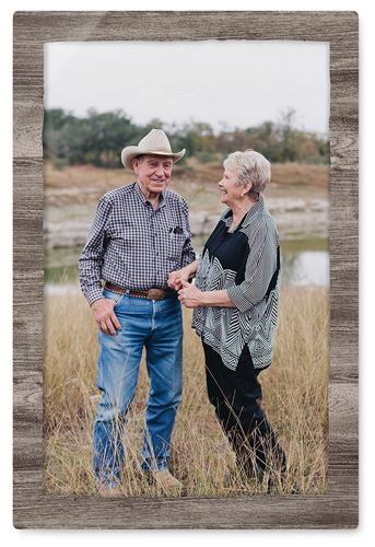 Countryside Portrait Wall Art, No Frame, Single piece, Metal, 20x30, Glossy, Brown
