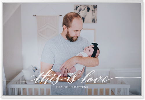 Love Is Wall Art, White, Single piece, Metal, 20x30, Glossy, White, white