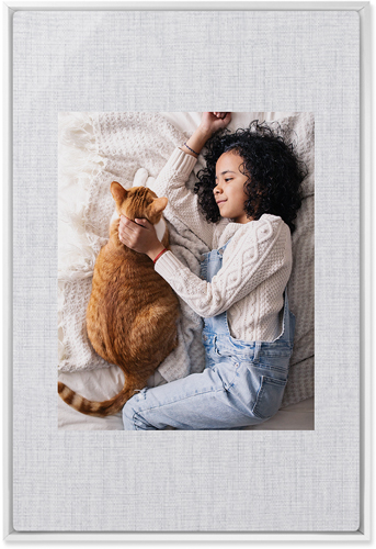 Full Frame One Wall Art, White, Single piece, Metal, 20x30, Matte, White, white