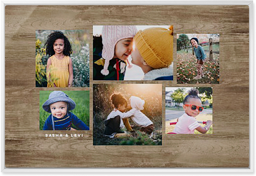 Six Times Wall Art, White, Single piece, Metal, 20x30, Matte, Brown