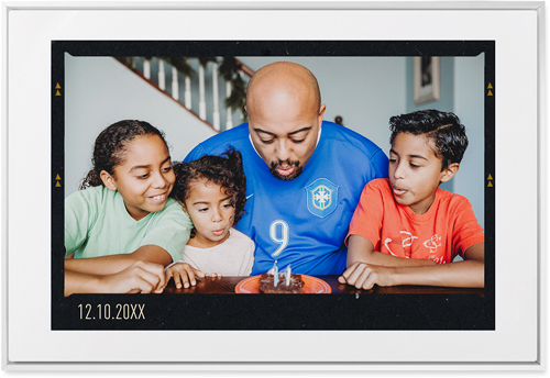 Film Frame Wall Art, White, Single piece, Metal, 24x36, Matte, White, white