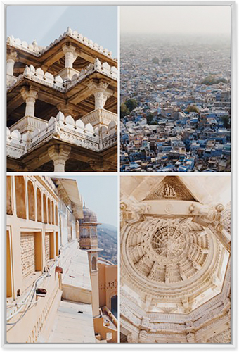 Four Top Wall Art, White, Single piece, Metal, 24x36, Glossy, Multicolor, multi