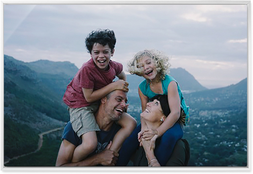 Photo Gallery Wall Art, White, Single piece, Metal, 24x36, Matte, Multicolor