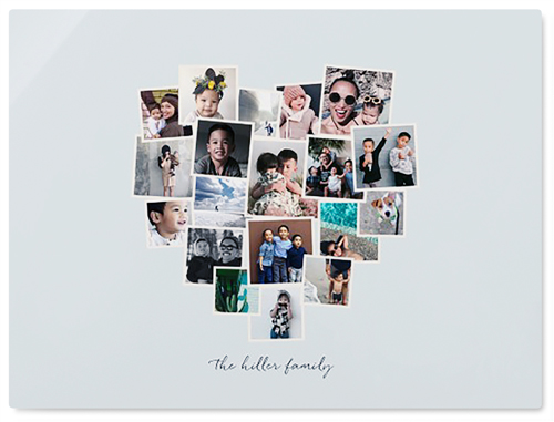 Heart Strings Wall Art, No Frame, Single piece, Metal, 30x40, Glossy, Gray, air