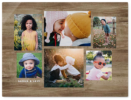 Six Times Wall Art, No Frame, Single piece, Metal, 30x40, Glossy, Brown, truffle