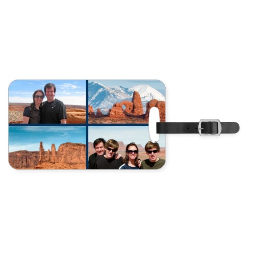 Gallery of Four Luggage Tag, Large, Multicolor