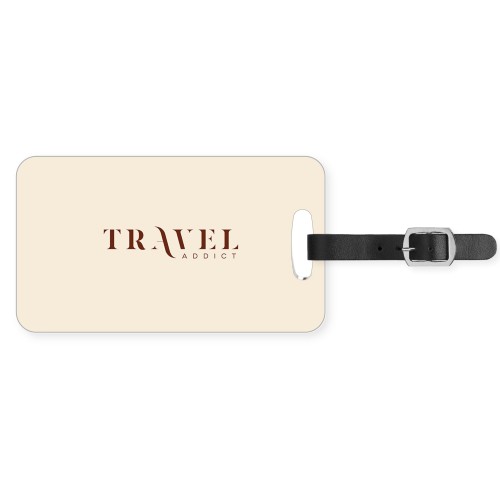 Travel Addict Luggage Tag, Large, Multicolor