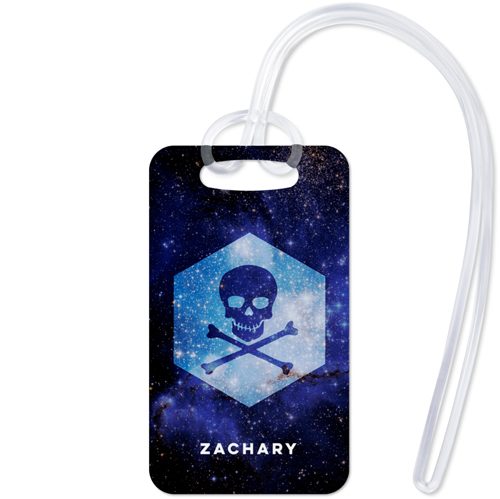 Active Skull And Bones Luggage Tag, Small, Blue