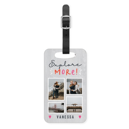 Let?s Explore More Luggage Tag, Small, Pink