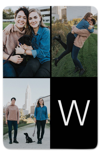 Gallery Monogram Portrait Metal Magnet, 2x3, Multicolor, multi