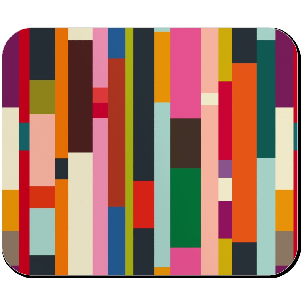 Solid Scraps - Multi Mouse Pad, Rectangle Ornament, Multicolor