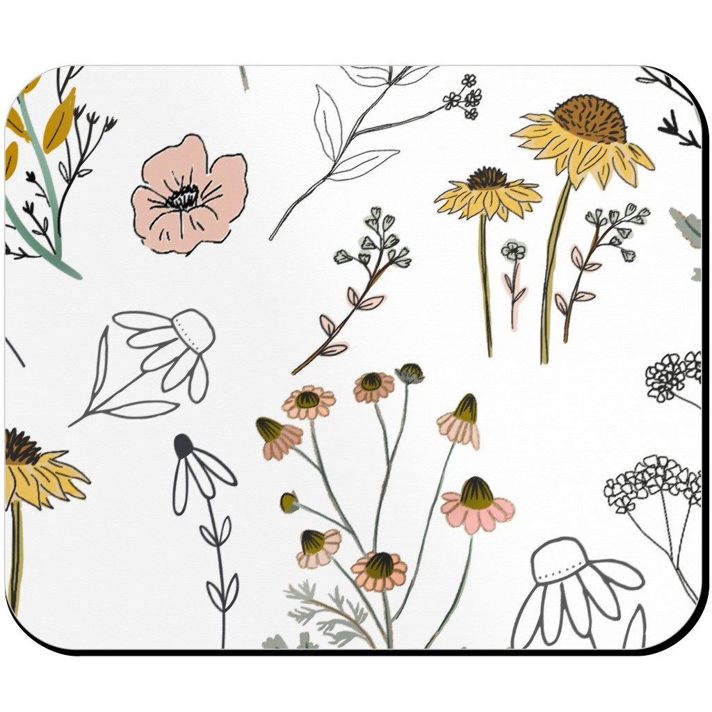 Bee Nice To Me - Multi Mouse Pad, Rectangle, Yellow