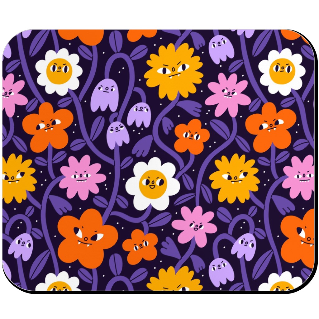 Extremely Wicked, Evil and Vile Halloween Garden - Purple Mouse Pad, Rectangle, Purple