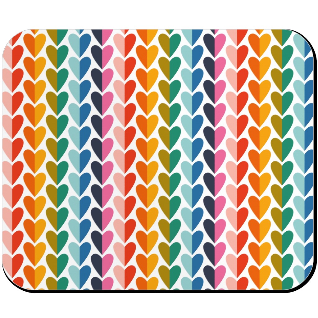 Rainbow of Love - Multi Mouse Pad, Rectangle, Multicolor