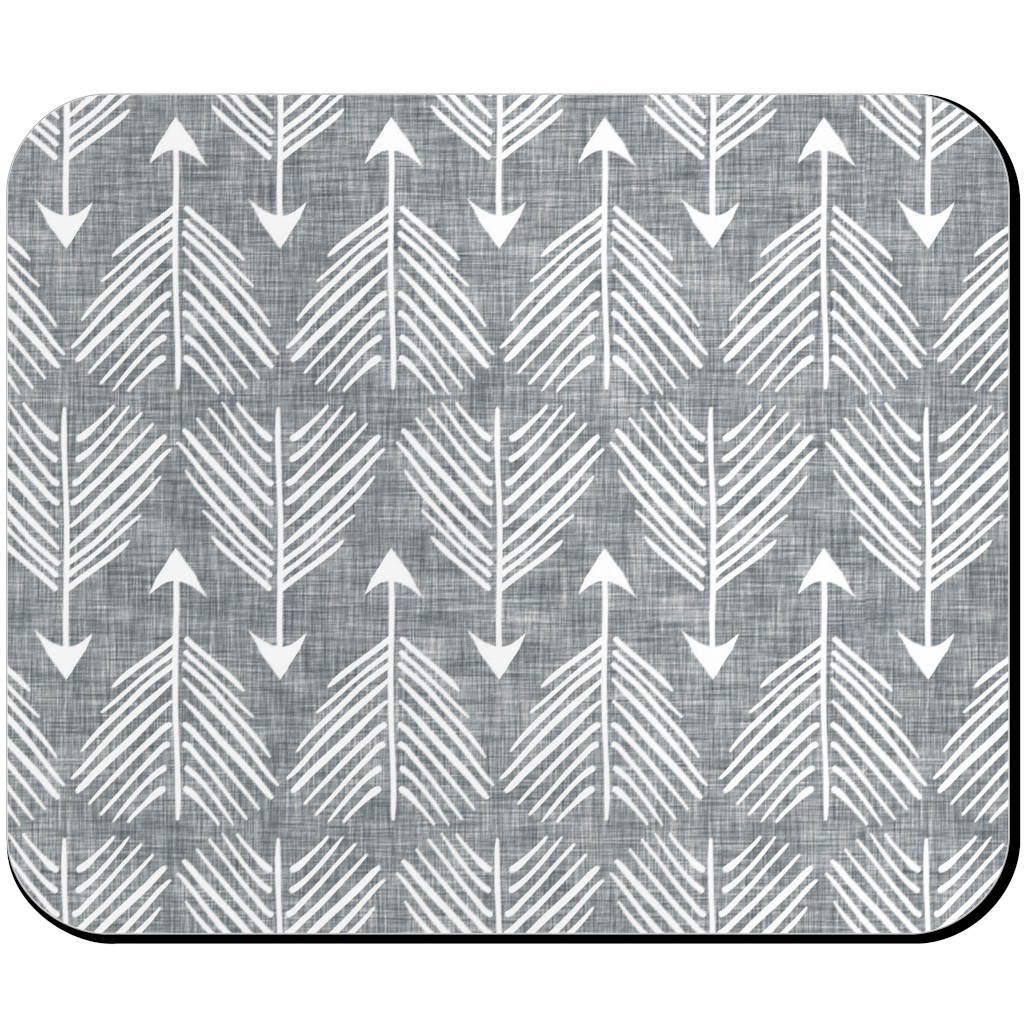 Django Arrows Mouse Pad, Rectangle Ornament, Gray