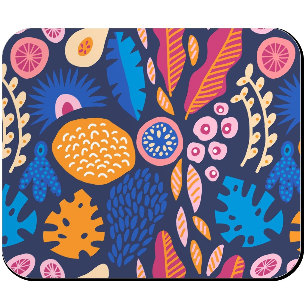 Jungle Pattern - Multi Mouse Pad, Rectangle, Multicolor