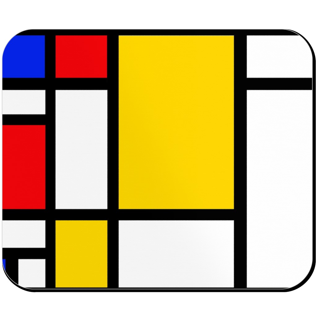 Mondrian Mouse Pad, Rectangle, Multicolor