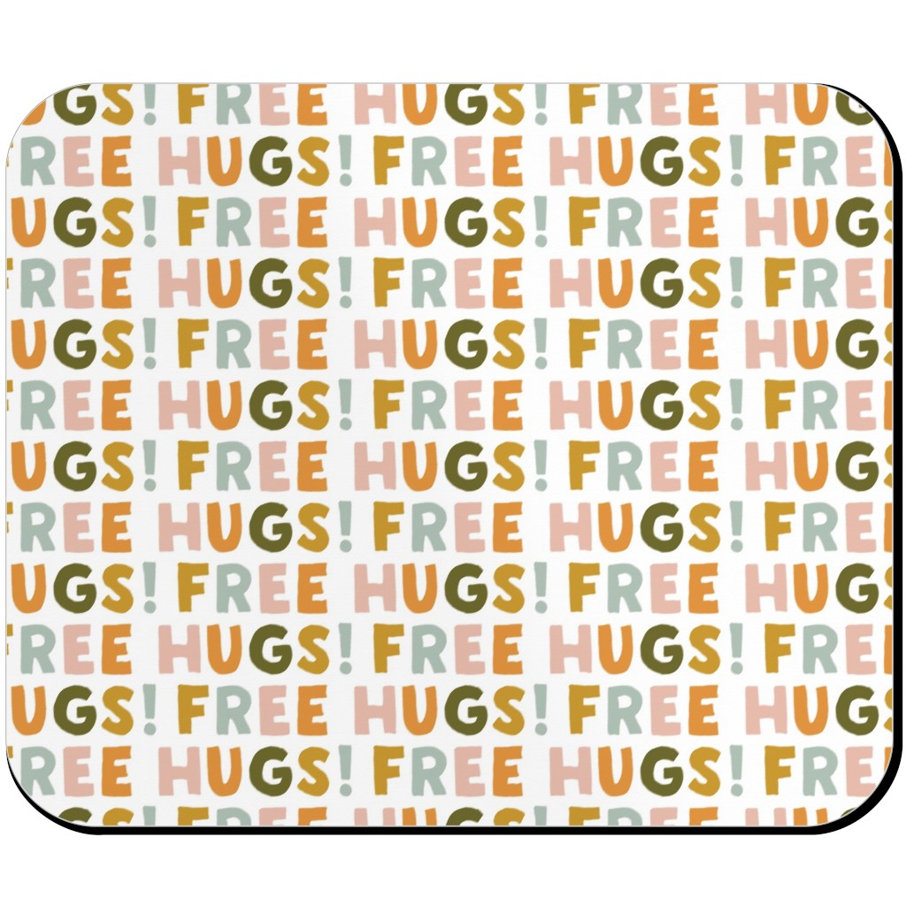 Free Hugs! - Multi Warm Mouse Pad, Rectangle, Multicolor