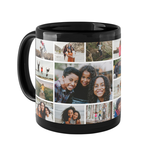 Photo Gallery Border Mug, Black,  , 11oz, Multicolor